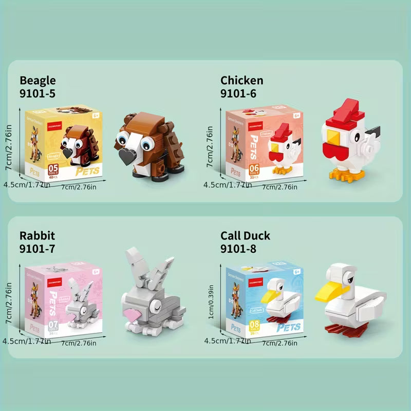 Mini Pet Lego Blocks