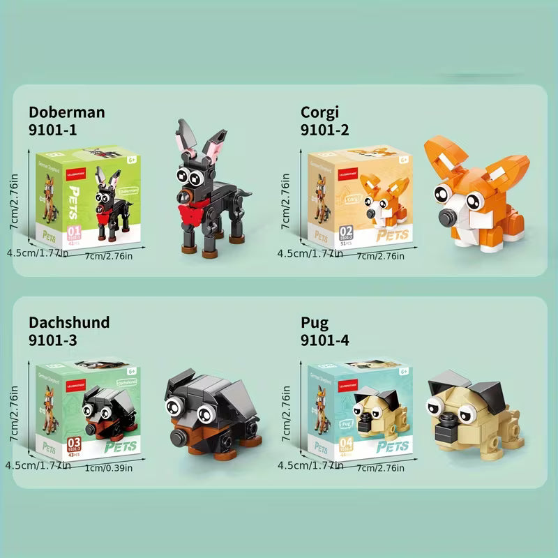 Mini Pet Lego Blocks