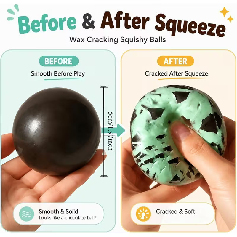 3pck Wax Crack Squishy