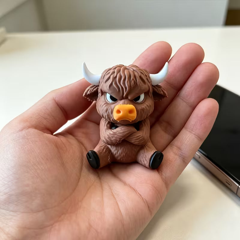 Grumpy Highland Cow