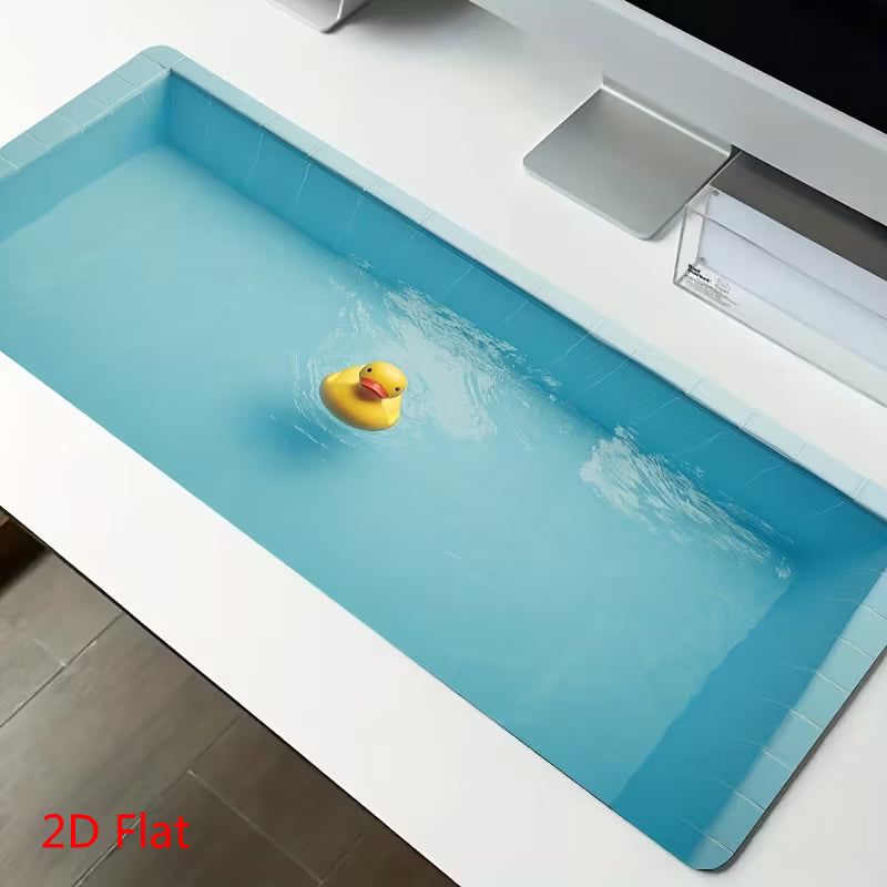 Duck Swimming Pool Mouse Pad
