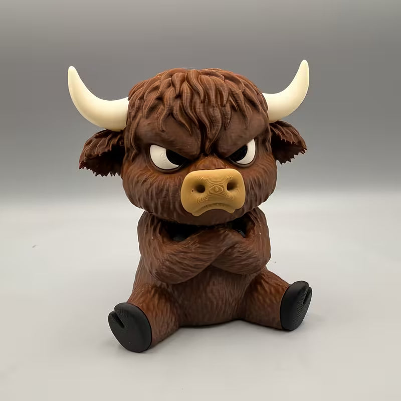 Grumpy Highland Cow