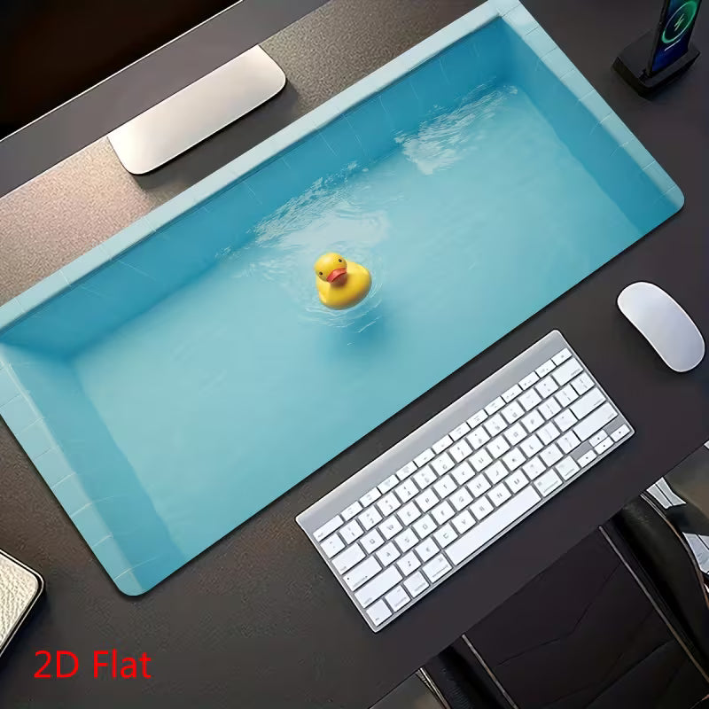 Duck Swimming Pool Mouse Pad