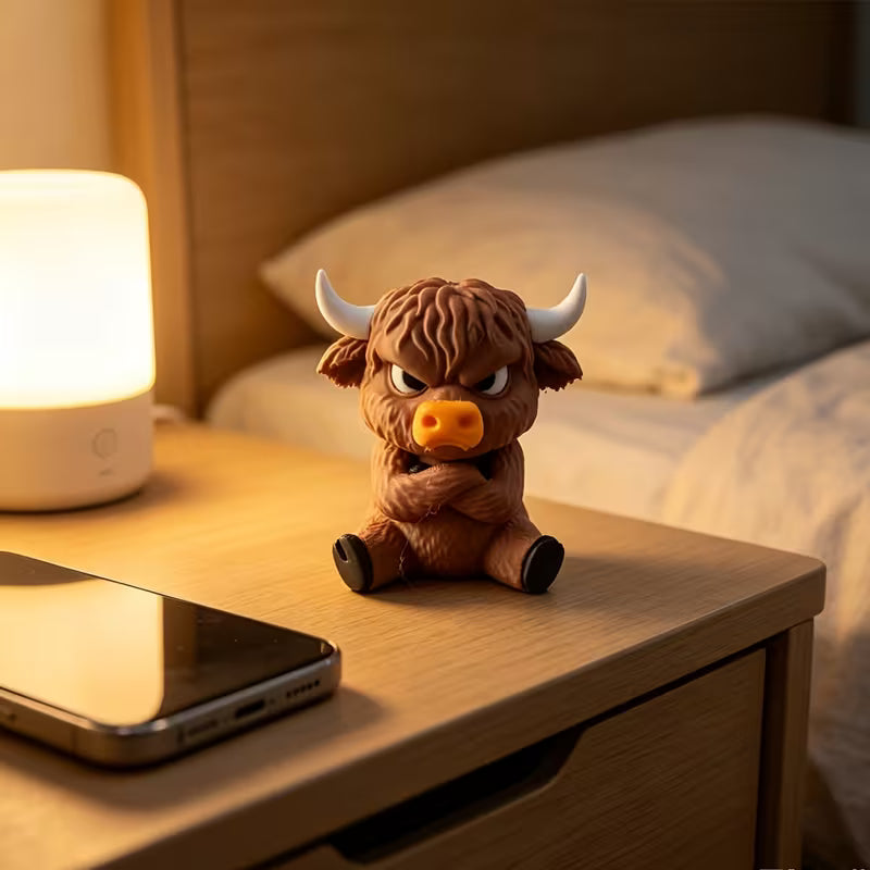 Grumpy Highland Cow