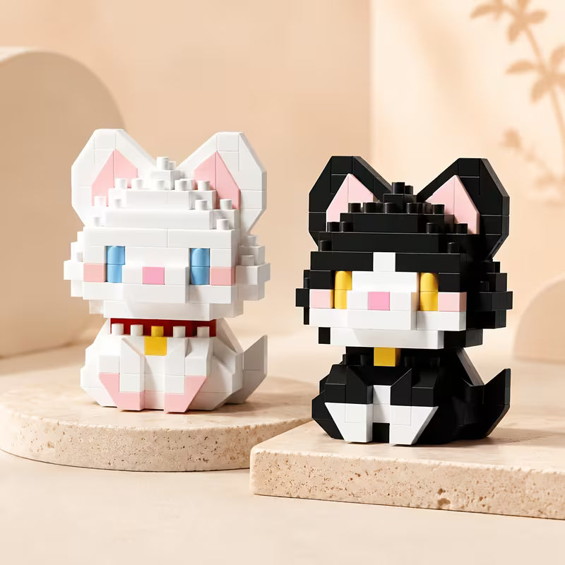 2pck Kitten Lego Set