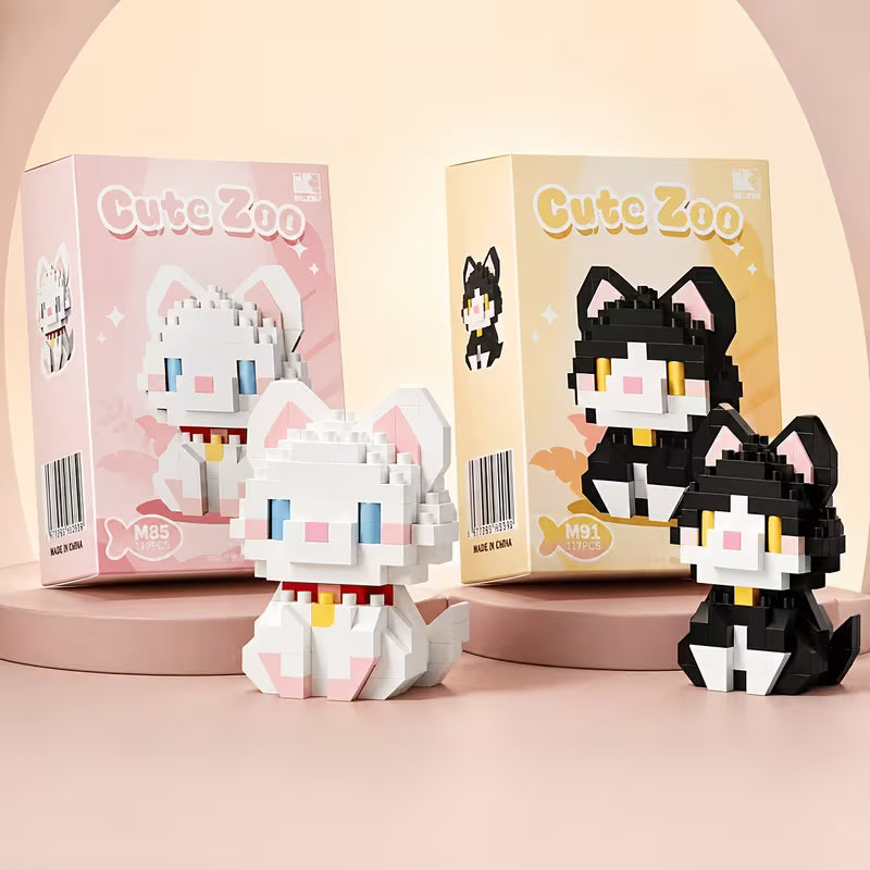2pck Kitten Lego Set