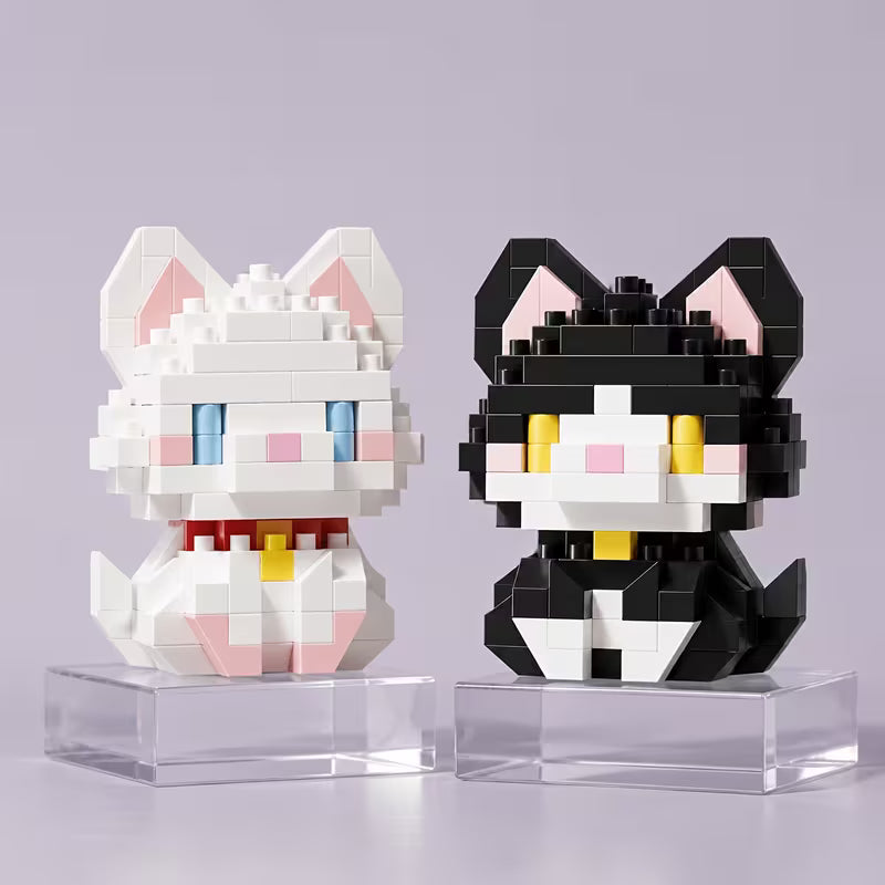 2pck Kitten Lego Set